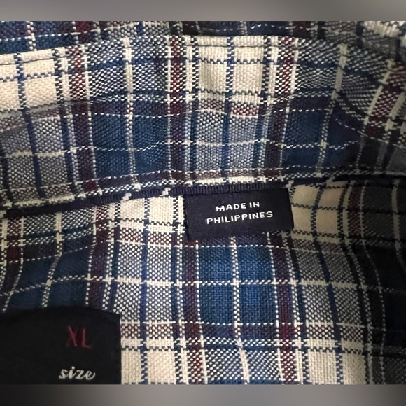 Cremieux Classics Blue Plaid Shirt Button Down Long Sleeve Men’s Size XL - Picture 3 of 6